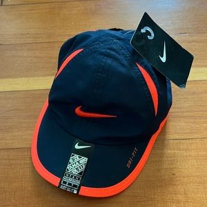 Nike dry-fit, infant sized hat in blue/orange.